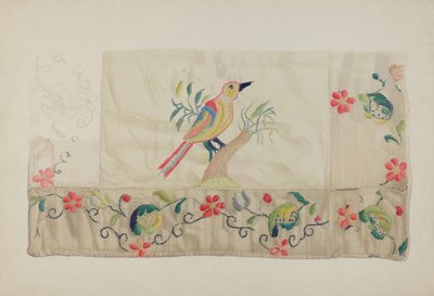 Crewel-broderi av Helen E. Gilman