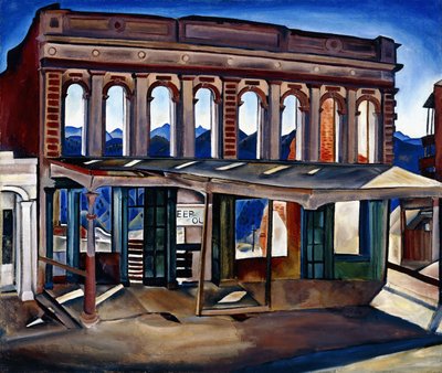 Wells Fargo Ruins (olje på lerret) av Helen Katharine Forbes