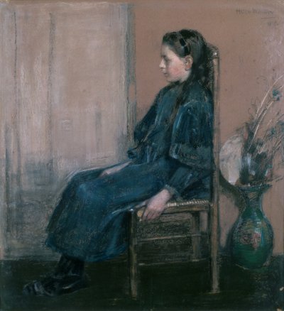 Portrett av kunstnerens datter, Lillian av Helen Walton