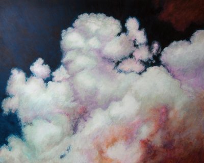 Cumulus, 2021 (akryl om bord) av Helen White