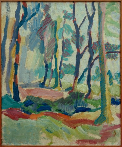 Helmuth Macke, Herbstwald ibei Krefeld / maleri, 1910 av Helmuth Macke
