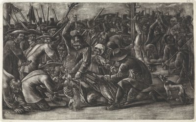 lemlestelse av likene til brødrene De Witt, 1672 av Hendrick Danckerts