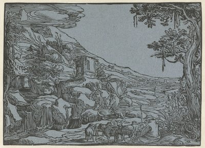 Arkadisk landskap av Hendrick Goltzius (rejected attribution)