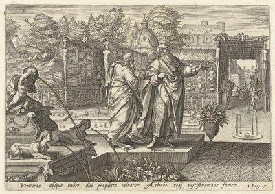 Elia spår en tørke for kong Akab History of Elijah (serietittel) av Hendrick Goltzius (rejected attribution)