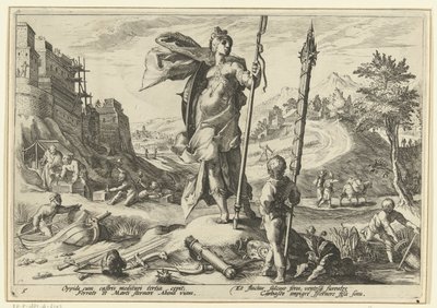 Bronsealderen Ovids metamorfoser (serietittel) av Hendrick Goltzius (workshop of)
