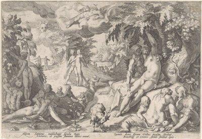 Gullalderen Metamorphoses of Ovid (serietittel) av Hendrick Goltzius (workshop of)