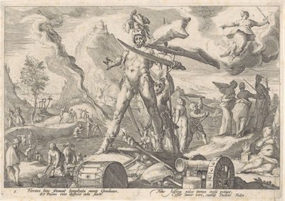 Jernalderen Metamorphoses of Ovid (serietittel) av Hendrick Goltzius (workshop of)