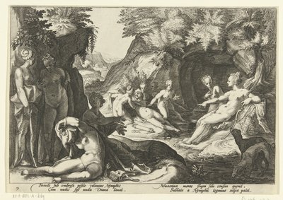 Diana oppdager graviditeten til Callisto Ovids Metamorphoses (serietittel) av Hendrick Goltzius (workshop of)