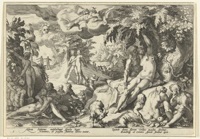Gullalderen Ovids metamorfoser (serietittel) av Hendrick Goltzius (workshop of)