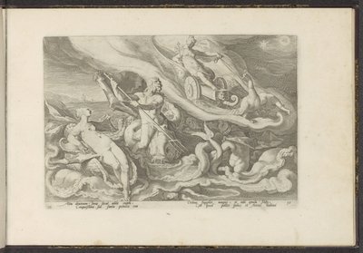 Juno klager til Thetis og Oceanus Ovids Metamorphoses (serietittel) Gjenskapninger av P. Ovidius Naso (serietittel) av Hendrick Goltzius (workshop of)
