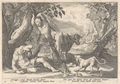 Mercury dreper Argus Metamorphoses of Ovid (serietittel) av Hendrick Goltzius (workshop of)