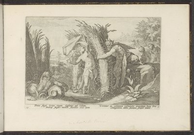 Brød og Syrinx Ovids metamorfoser (serietittel) The Herescheppingen van P. Ovidius Naso (serietittel) av Hendrick Goltzius (workshop of)