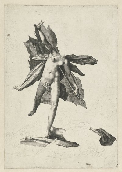 Pyramus og Thisbe av Hendrick Goltzius (workshop of)