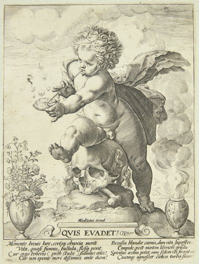 Allegori om livets forgjengelighet ("Quis Evadet?") av Hendrick Goltzius