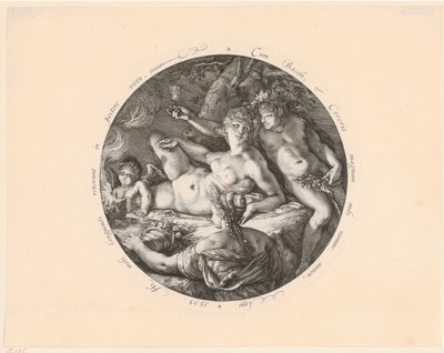 Bacchus, Ceres og Venus av Hendrick Goltzius