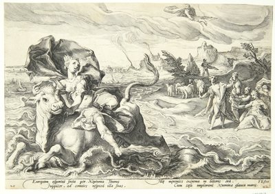 Bortføringen av Europa av Hendrick Goltzius