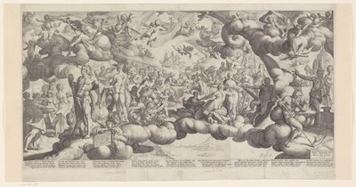 Bryllup av Amor og Psyke av Hendrick Goltzius