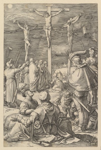 Kristus på korset, fra «Kristi lidelse» av Hendrick Goltzius