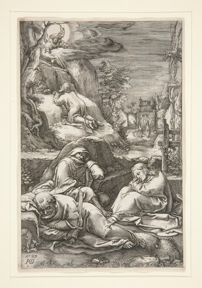 Kristus på Oljeberget / Kvalen i hagen av Hendrick Goltzius