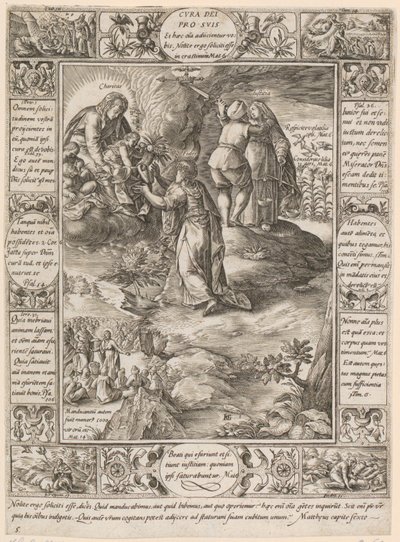 Cura dei pro suis, blad 5 i serien «Allegorier over den kristne troen» av Hendrick Goltzius