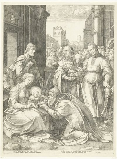 The Adoration of the Magi The Early Life of Mary (serietittel) Mesterverk (serietittel) av Hendrick Goltzius