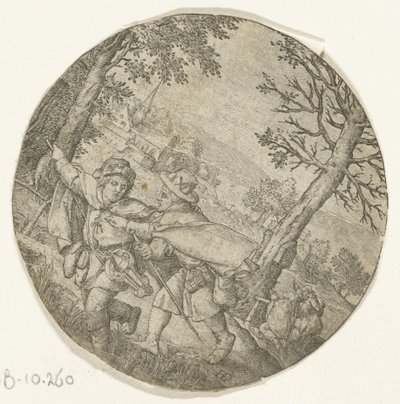 Blinden leder blinden av Hendrick Goltzius