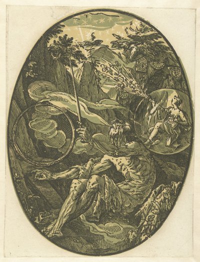 Demogorgon i Evighetens hule Gods and Goddesses (serietittel) av Hendrick Goltzius