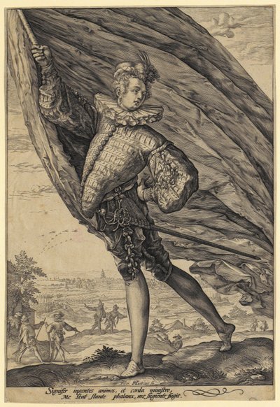 Fanebærer av Hendrick Goltzius