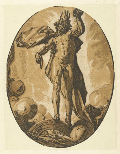 Helios (dør) Gods and Goddesses (serietittel) av Hendrick Goltzius