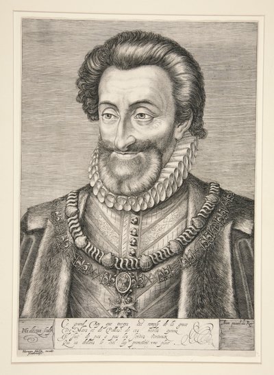 Henrik IV, konge av Frankrike og Navarra av Hendrick Goltzius