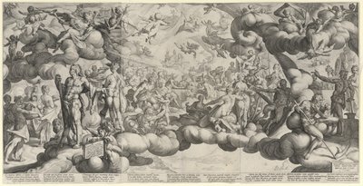 Bryllupet mellom Amor og Psyche av Hendrick Goltzius