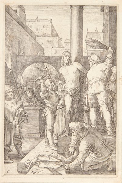 Hudflettelsen av Hendrick Goltzius