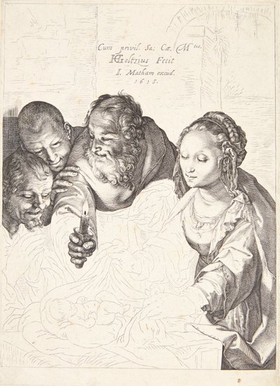 Hyrdenes tilbedelse av Hendrick Goltzius
