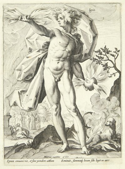 Ild (brann) av Hendrick Goltzius