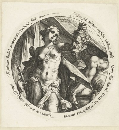 Judith med hodet til Holofernes av Hendrick Goltzius