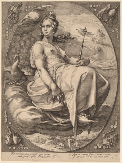 Juno av Hendrick Goltzius