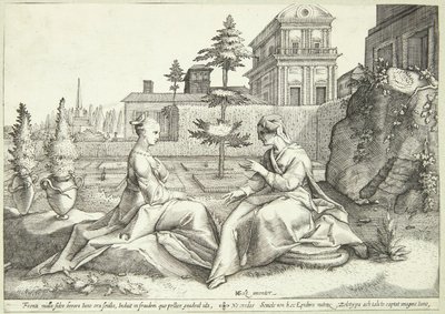 Juno forkledd som Beroë advarer Semele av Hendrick Goltzius