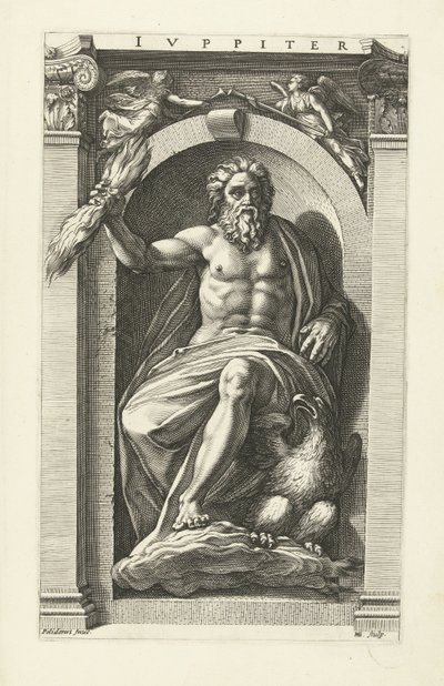 Jupiter Jupiter (tittel på objekt) Åtte klassiske guder (serietittel) av Hendrick Goltzius