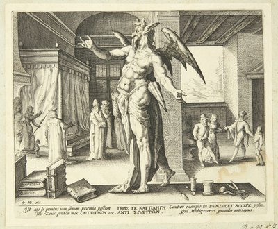 Legen som djevel av Hendrick Goltzius