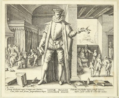 Legen som menneske av Hendrick Goltzius
