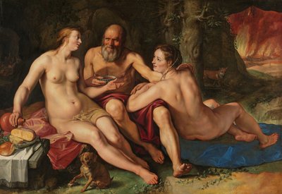 Lot og hans døtre Loth og hans døtre av Hendrick Goltzius