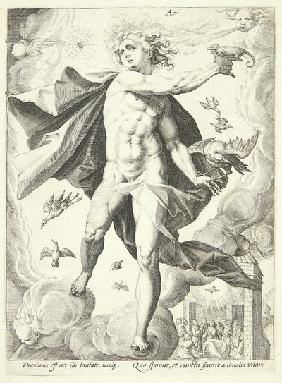 Luft (Aer) av Hendrick Goltzius