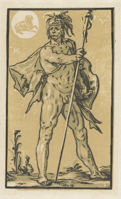 Mars av Hendrick Goltzius