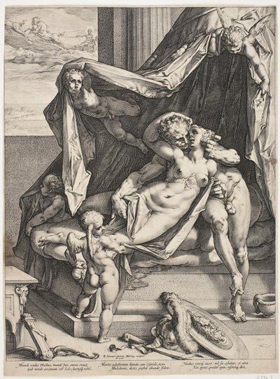 Mars og Venus av Hendrick Goltzius