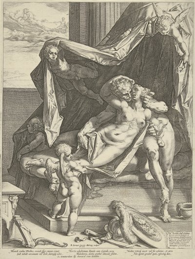 Mars til Venus av Hendrick Goltzius