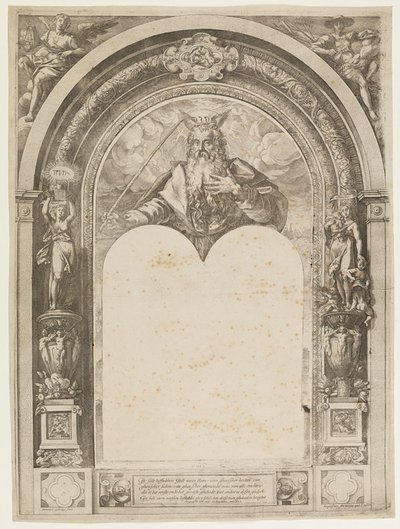 Moses med lovens tavler av Hendrick Goltzius