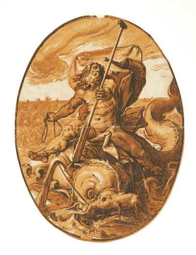 Neptun av Hendrick Goltzius