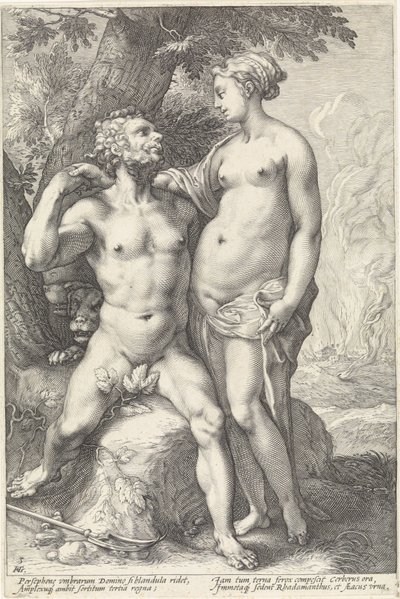 Pluto og Proserpina Godenparen (serietittel) av Hendrick Goltzius