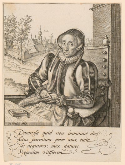 Portrett av Anna Fullings av Hendrick Goltzius