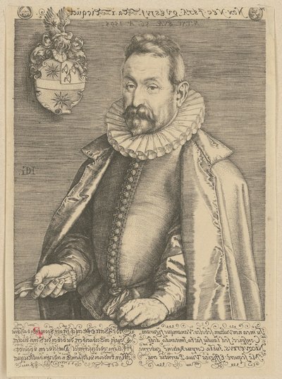 Portrett av Jan Nicquet av Hendrick Goltzius